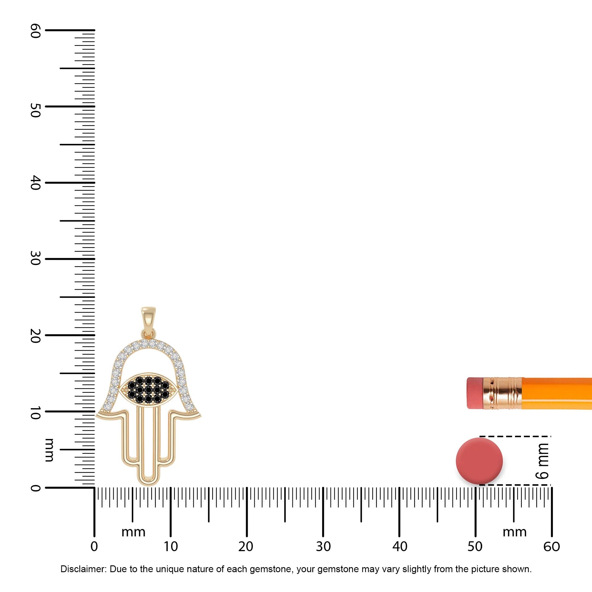 natural black-onyx evil eye hamsa hand necklaces in yellow gold vermeil 