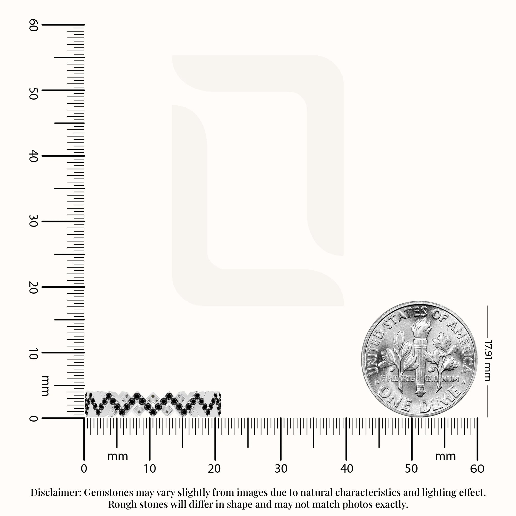 natural black onyx zig-zag wedding band rings in sterling silver 