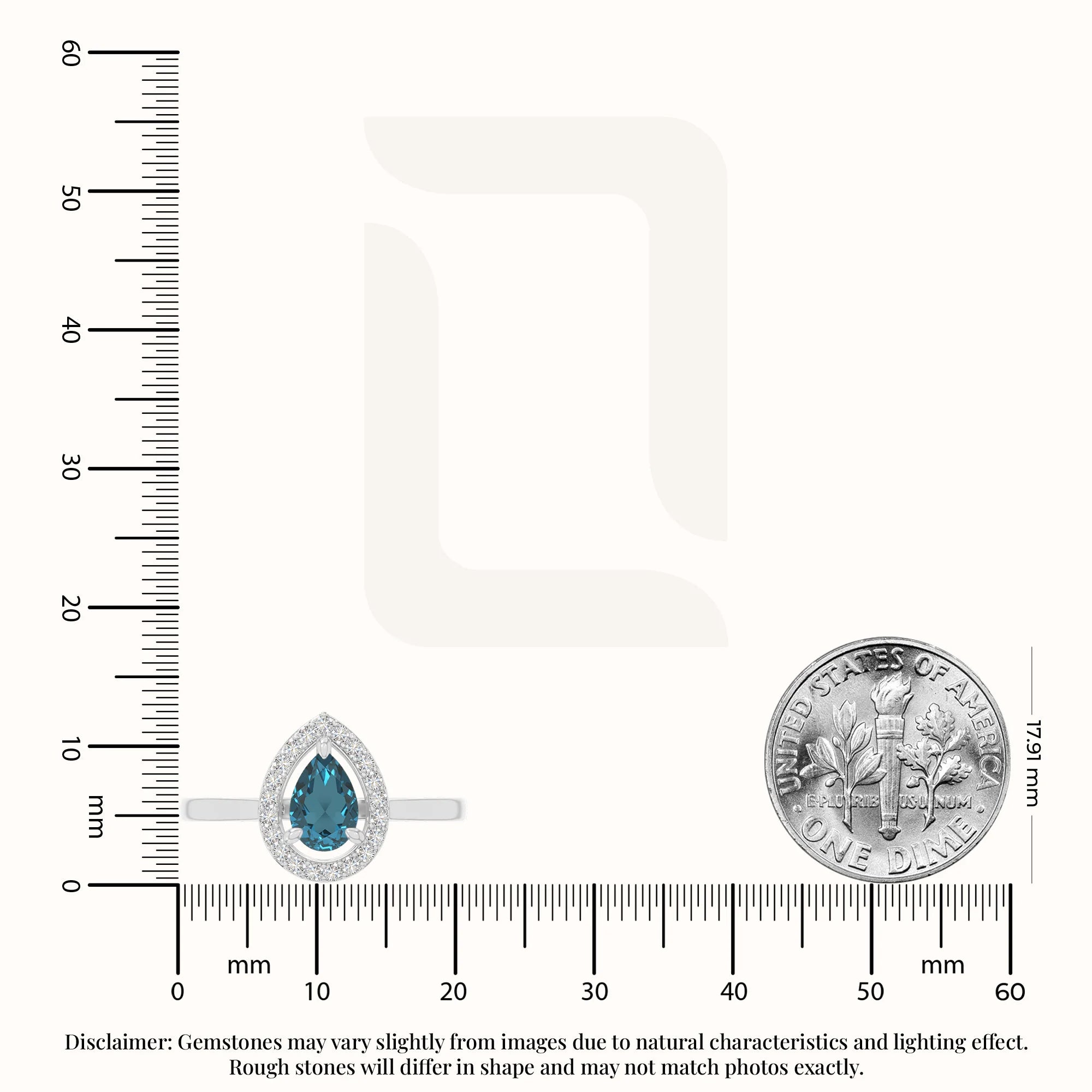 natural london blue topaz solitaire halo engagement rings in sterling silver 