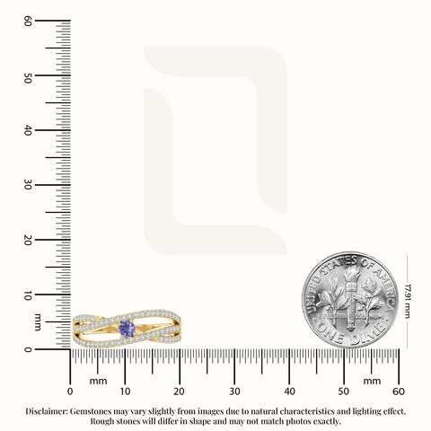 natural tanzanite promise rings in yellow gold vermeil