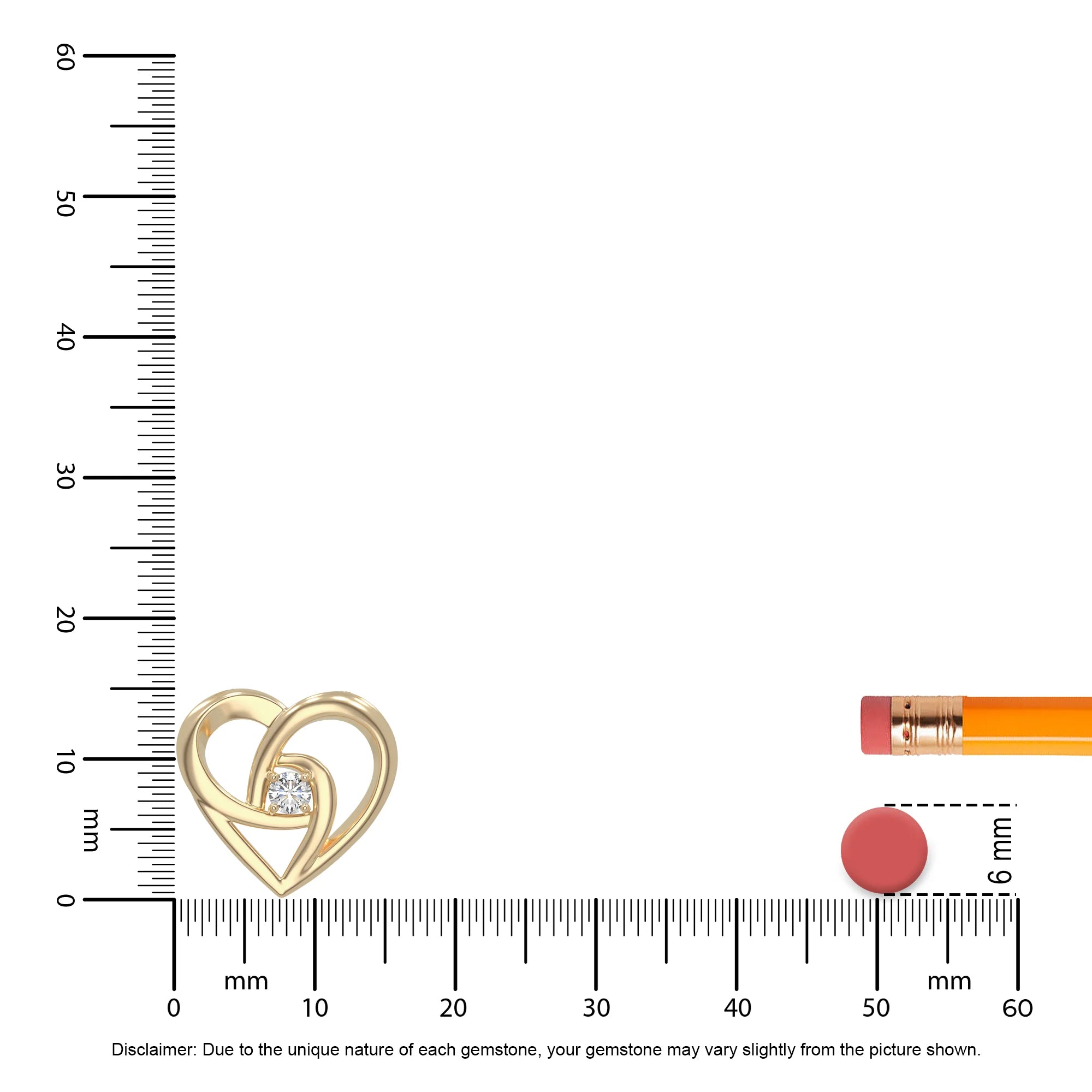 moissanite floral heart necklaces in yellow gold vermeil 