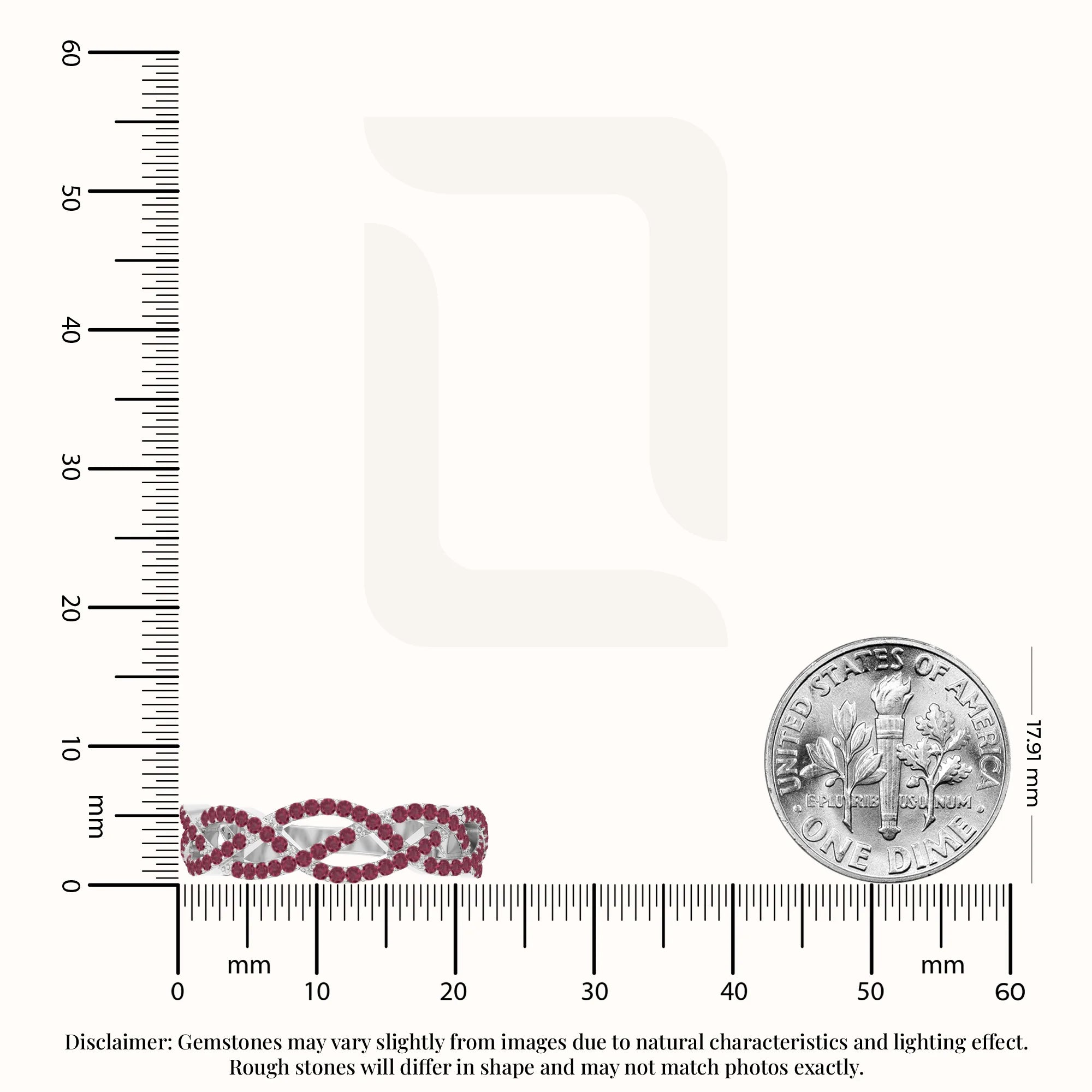 natural ruby twisted braided wedding band rings in sterling silver 