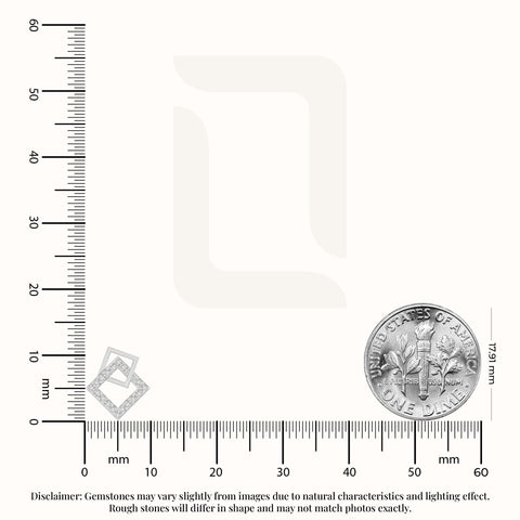 moissanite square stud earrings in sterling silver 