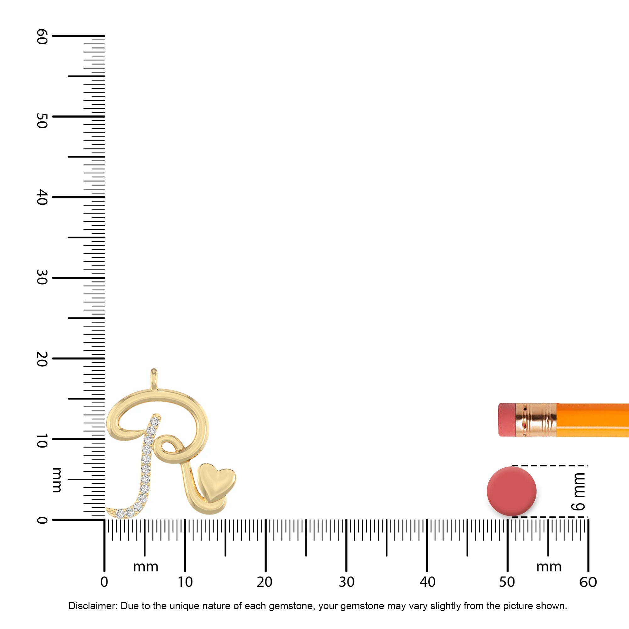 moissanite Initials necklaces in yellow gold vermeil 