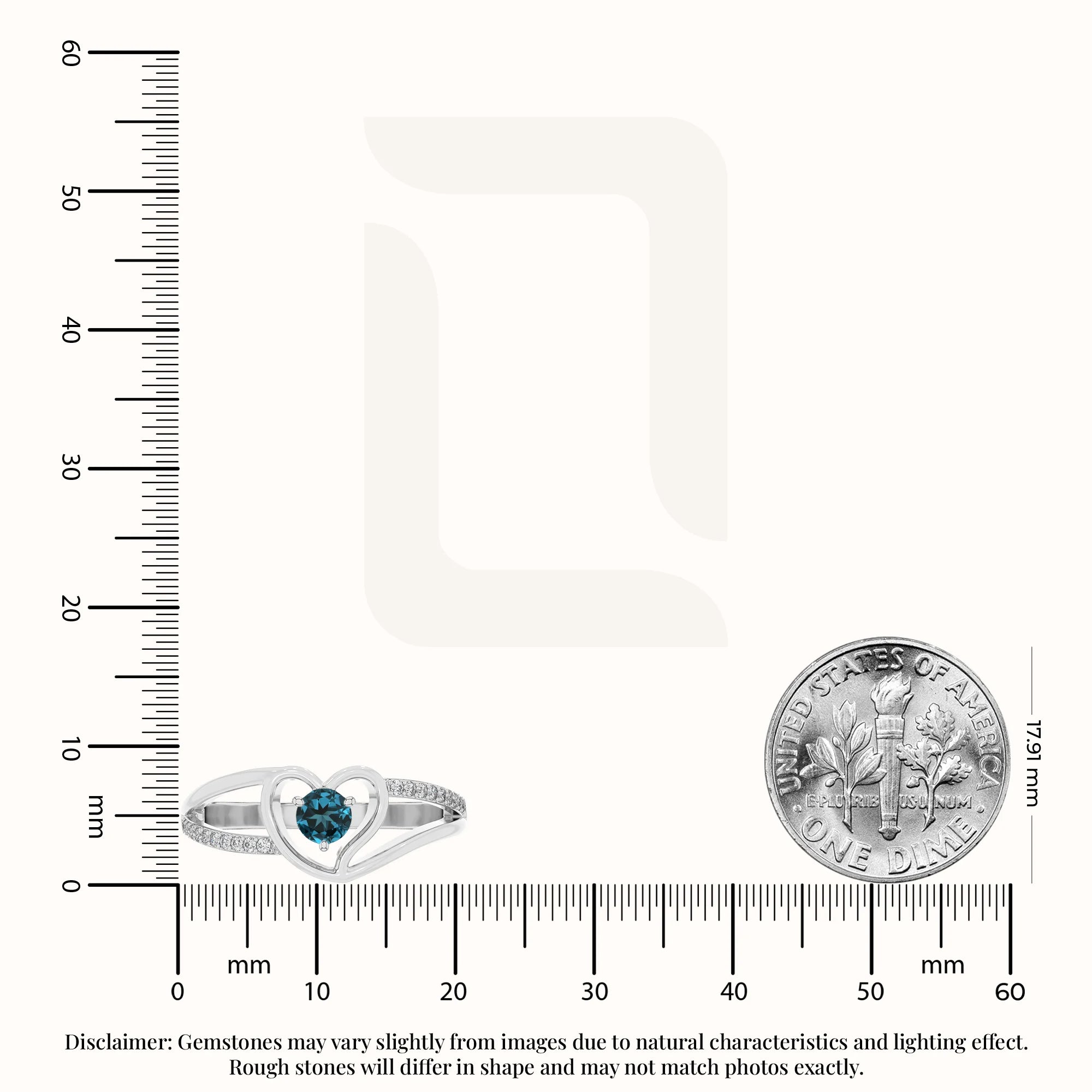 natural london blue topaz heart promise rings in sterling silver 