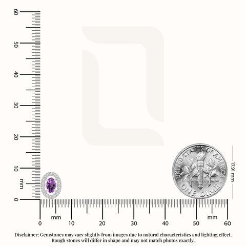 natural amethyst halo stud earrings in sterling silver 
