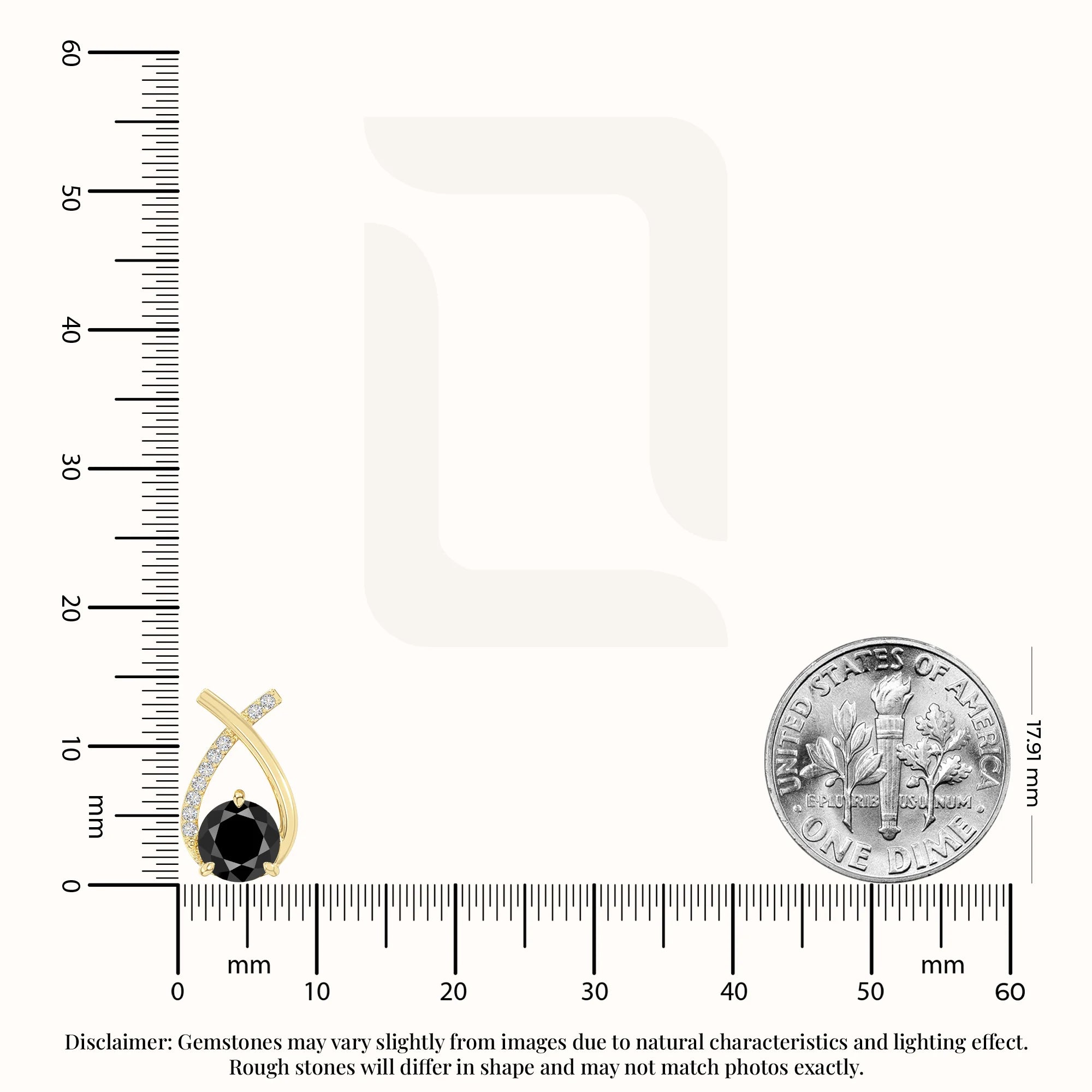 natural black-onyx fishtail stud earrings in yellow gold vermeil 