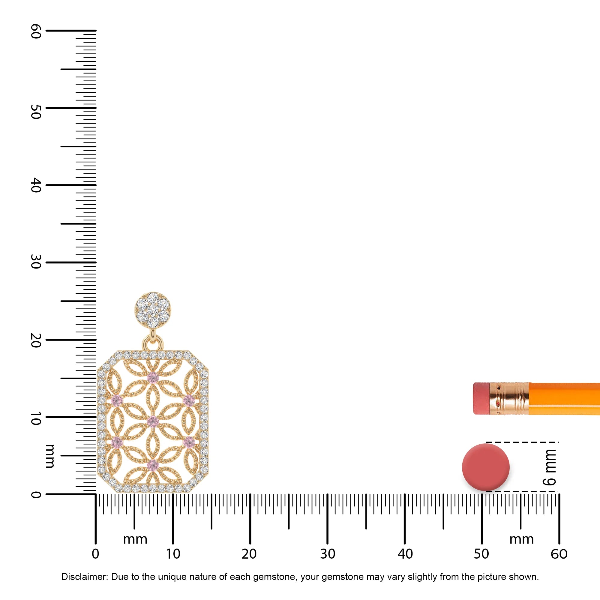 natural pink-tourmaline infinity love knot necklaces in yellow gold vermeil 