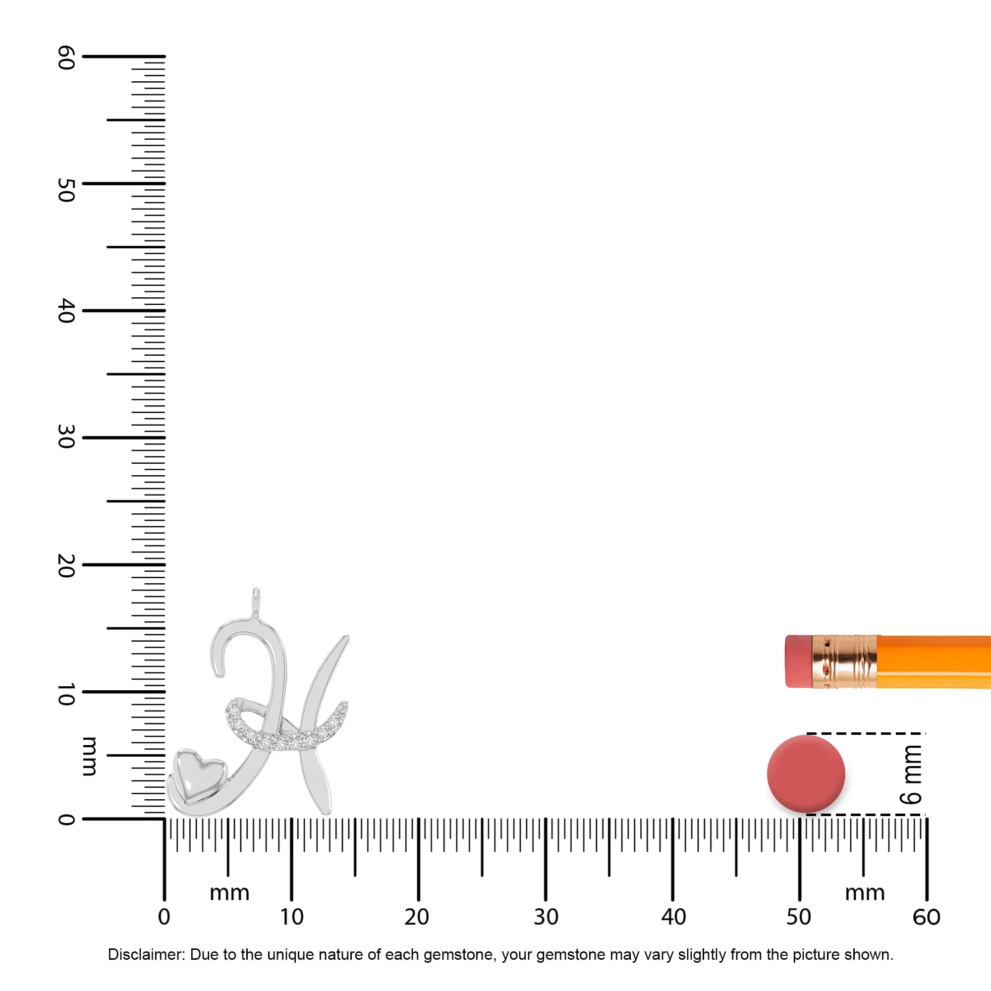 moissanite Initials necklaces in sterling silver 