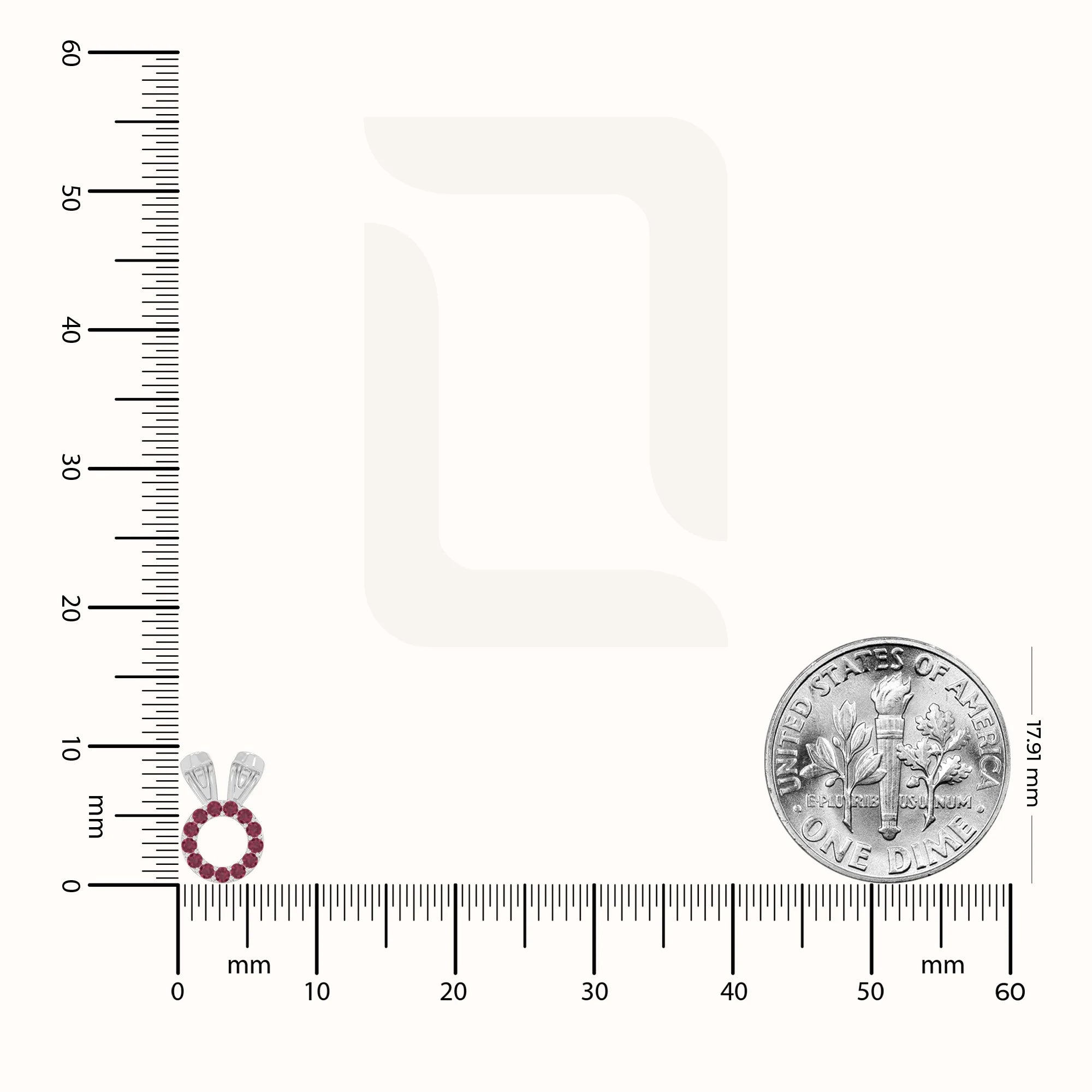 natural ruby bunny-rabit stud earrings in sterling silver 