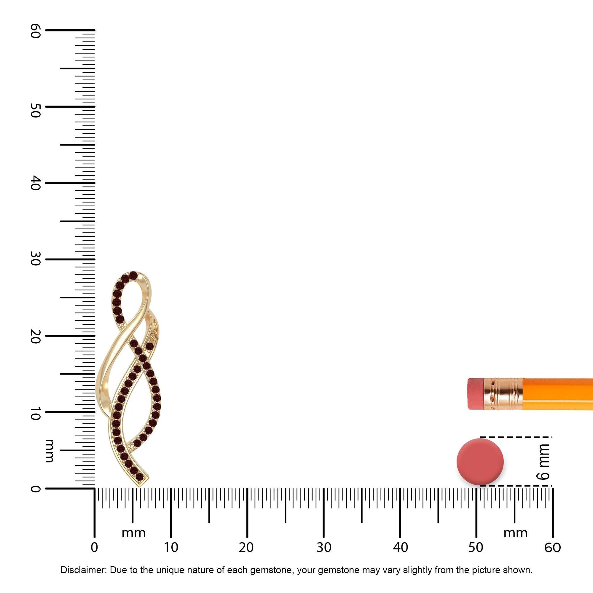 natural garnet infinity necklaces in yellow gold vermeil 