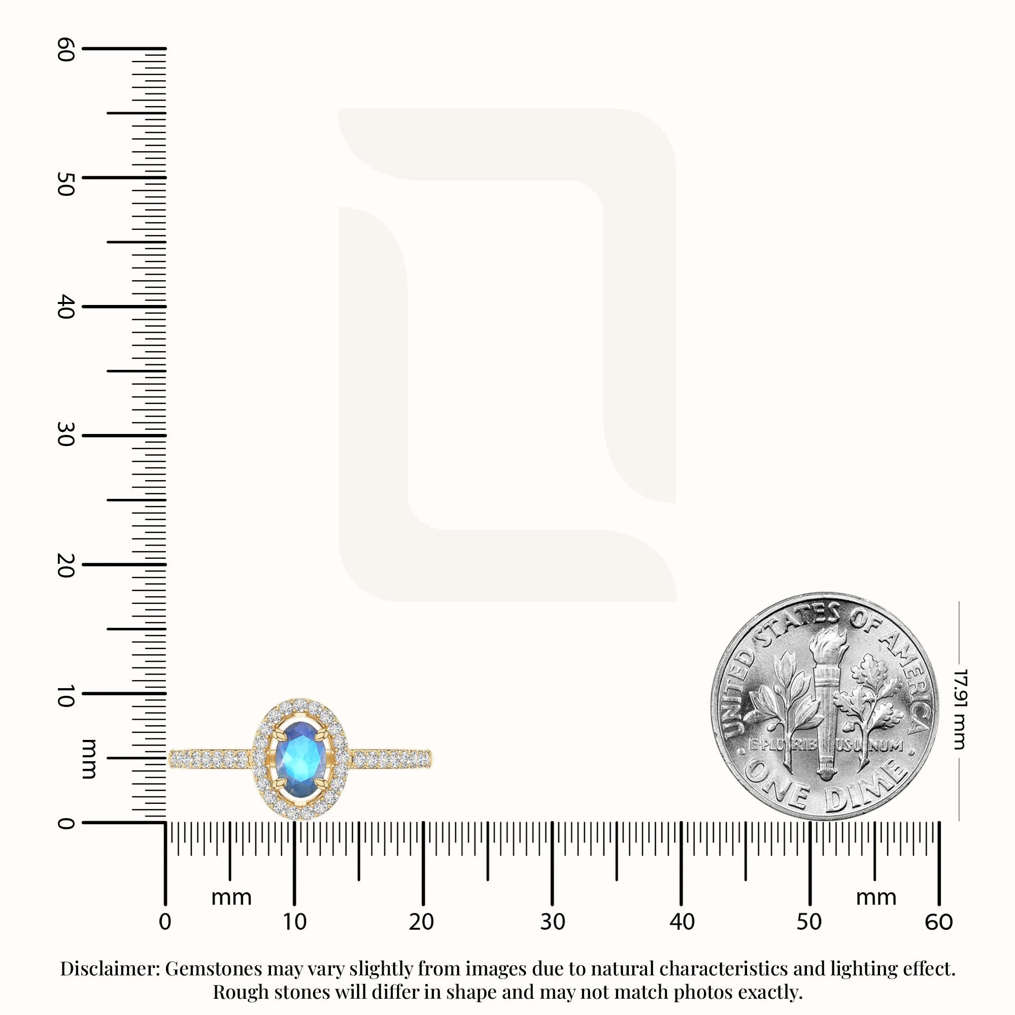 natural labradorite solitaire halo engagement rings in yellow gold vermeil