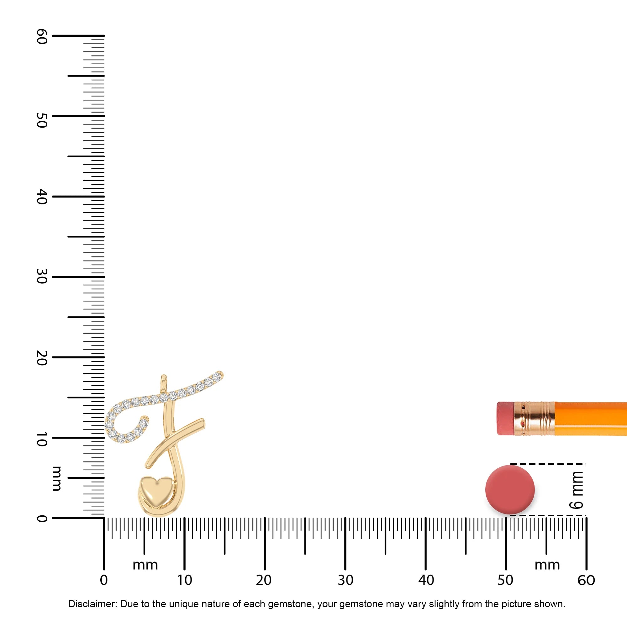 moissanite Initials necklaces in yellow gold vermeil 