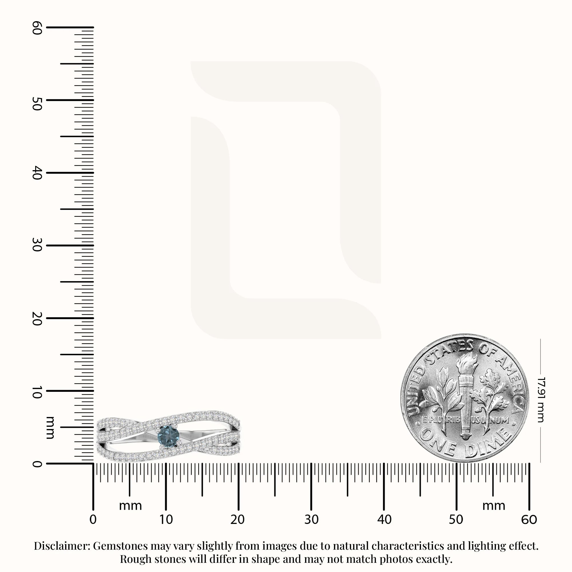 natural london blue topaz promise rings in sterling silver 