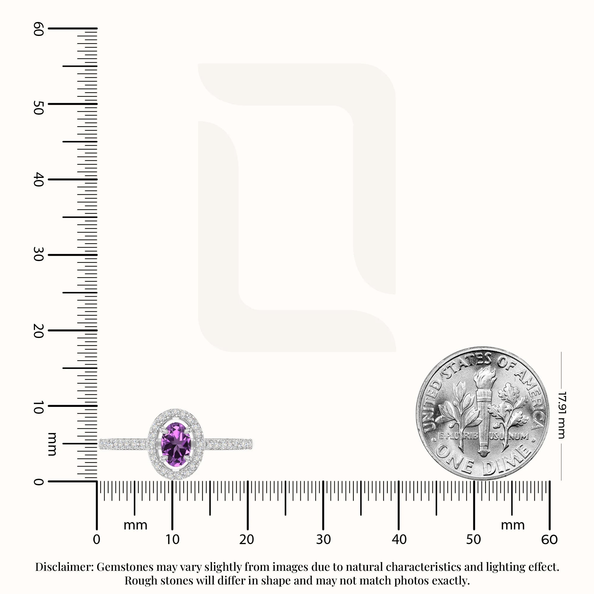 natural amethyst solitaire halo engagement rings in sterling silver 