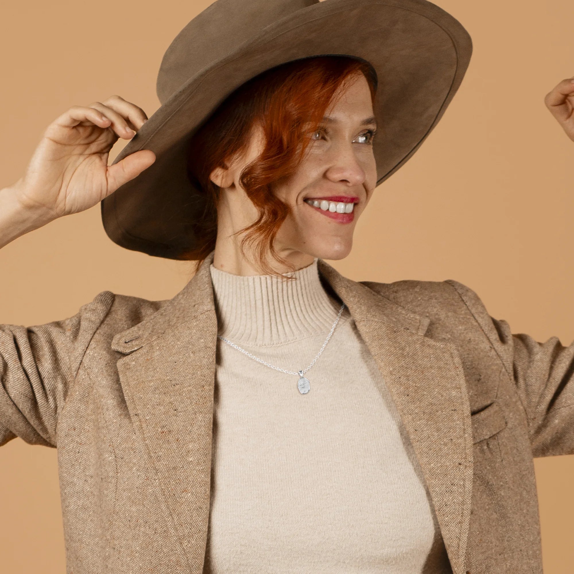 natural herkimer rough shape pendant necklace