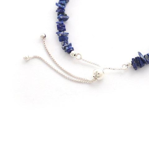 natural lapis-lazuli rough shape bolo bracelet