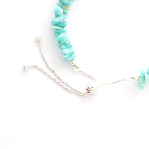 natural amazonite rough shape bolo bracelet