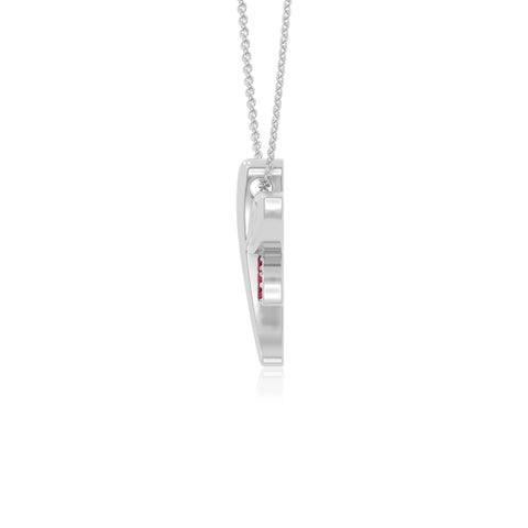 natural ruby dragonfly necklaces in sterling silver 