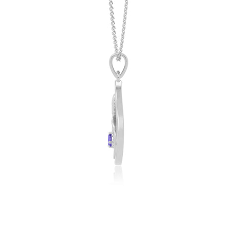 natural tanzanite mom to be necklaces in sterling silver 