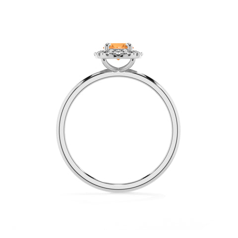 lab-grown citrine oval halo solitaire engagement ring