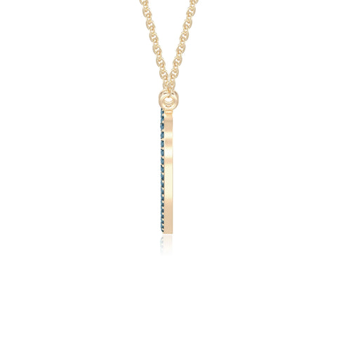 natural london-blue-topaz heart necklaces in yellow gold vermeil 