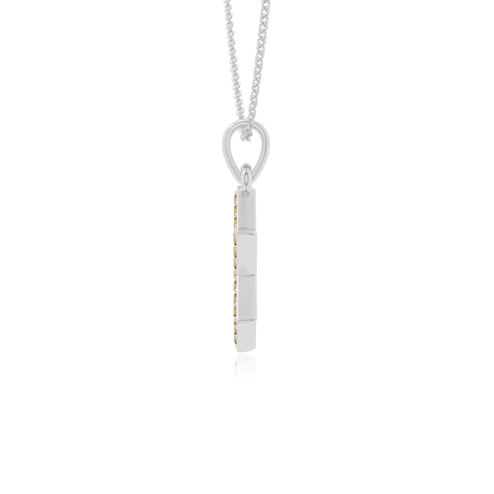 natural citrine star of david necklaces in sterling silver 