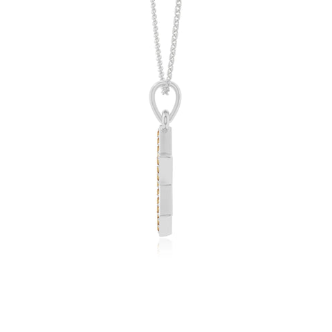 natural citrine star of david necklaces in sterling silver 
