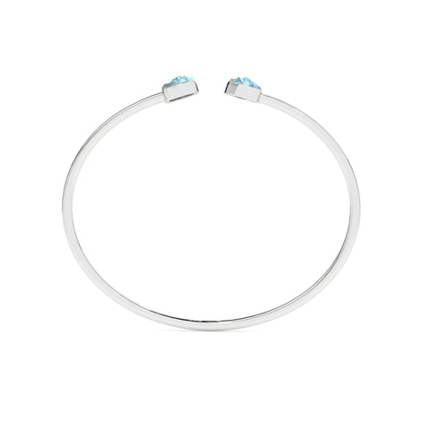 natural rainbow-moonstone rough shape twister bracelet