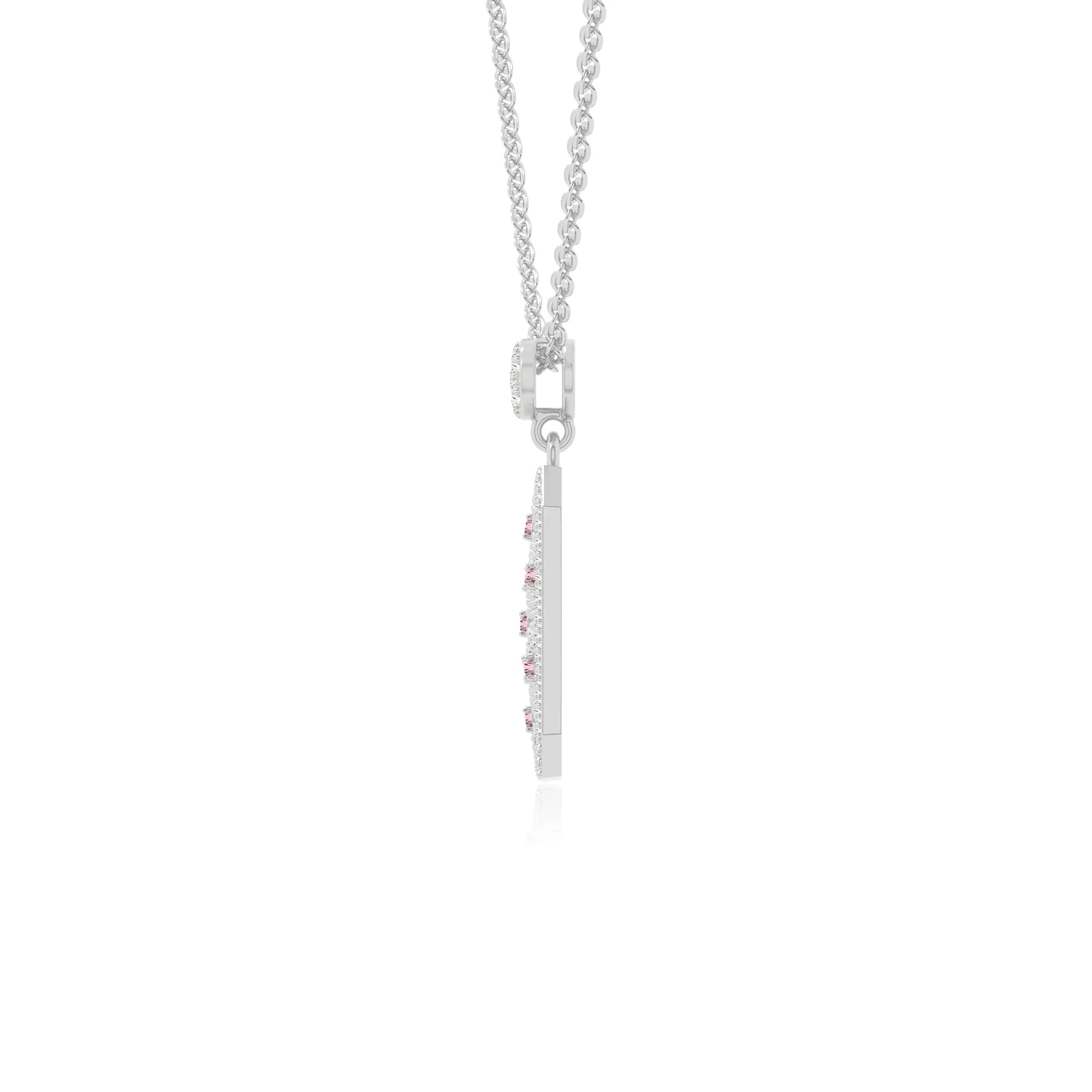 natural pink-tourmaline infinity love knot necklaces in sterling silver 