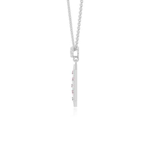 natural pink-tourmaline infinity love knot necklaces in sterling silver 