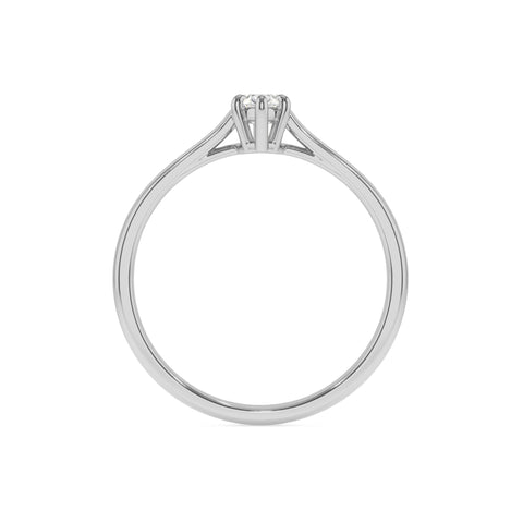 lab grown moissanite marquise solitaire engagement ring