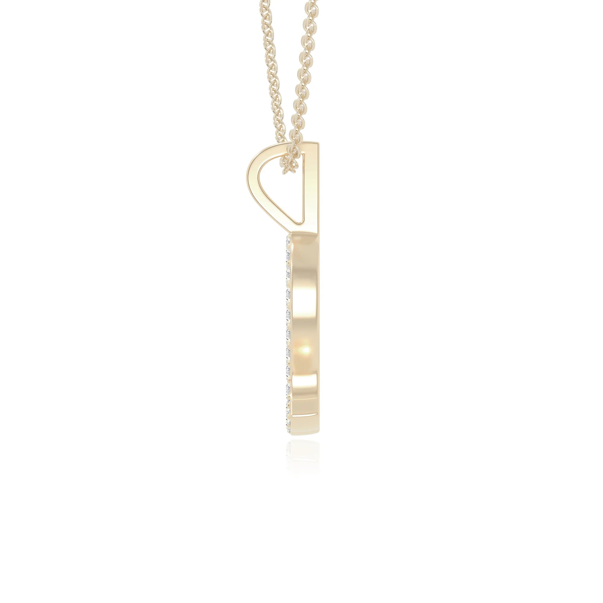 moissanite leo zodiac sign necklaces in yellow gold vermeil 