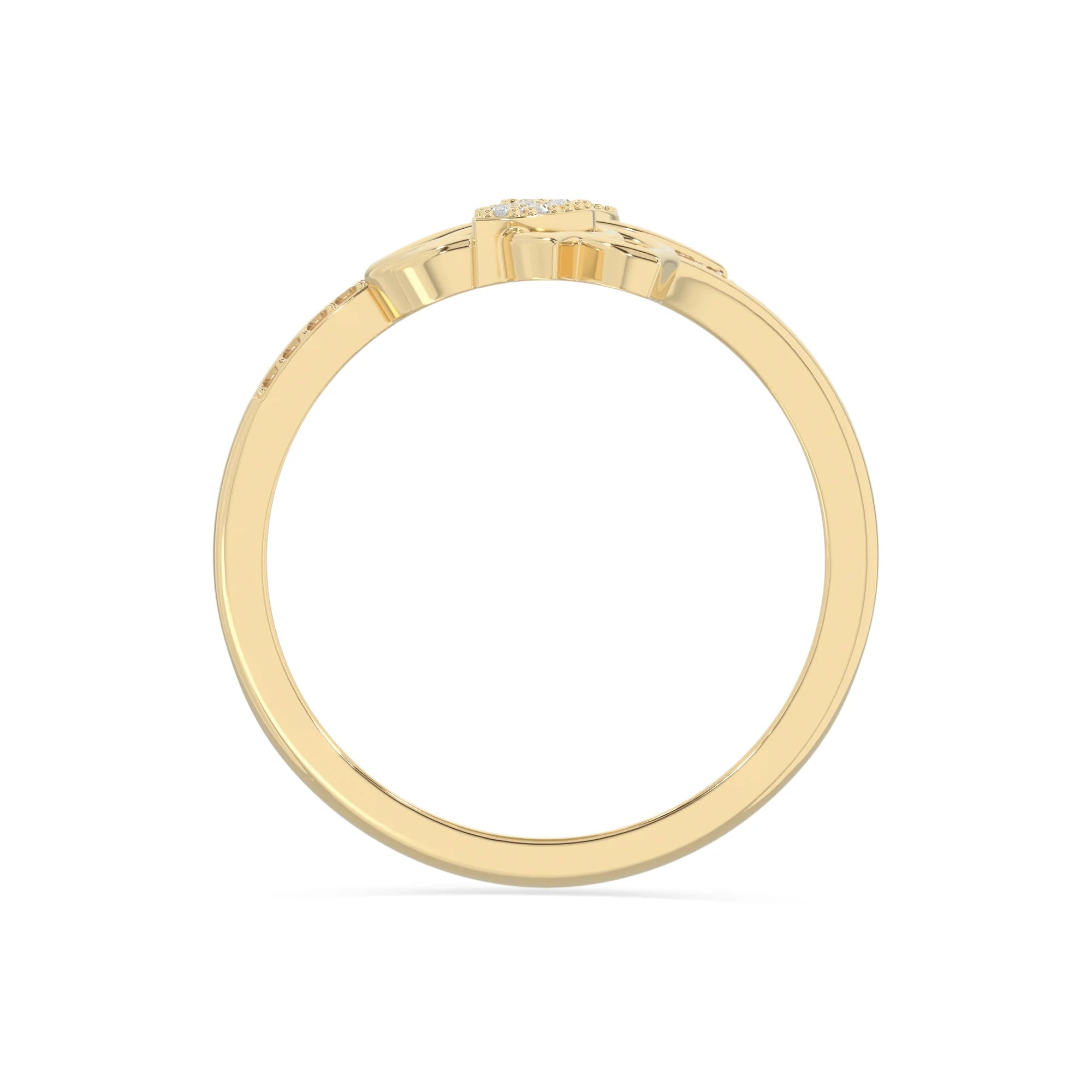 natural citrine lotus blossom rings in yellow gold vermeil