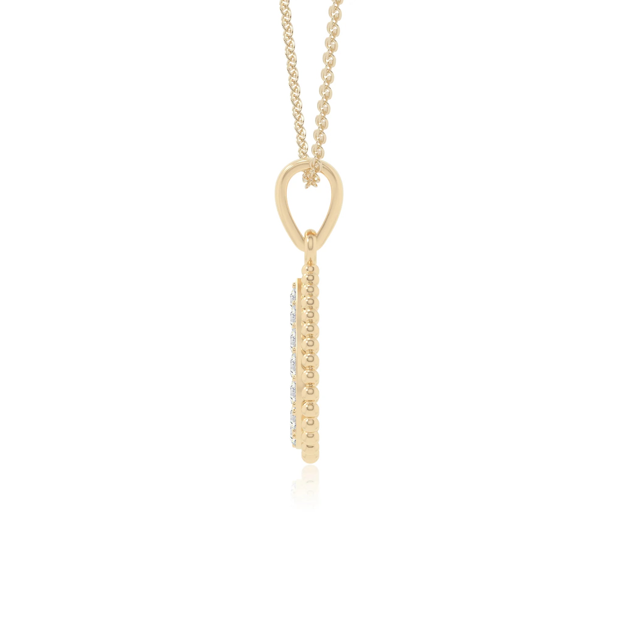 moissanite infinity love knot necklaces in yellow gold vermeil 