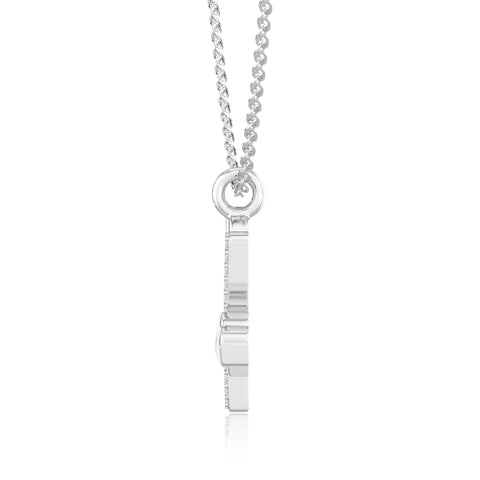 moissanite Initials necklaces in sterling silver 