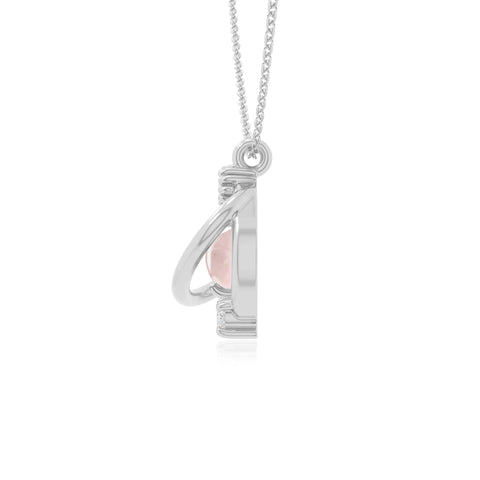 rose quartz galaxy necklaces in sterling silver 