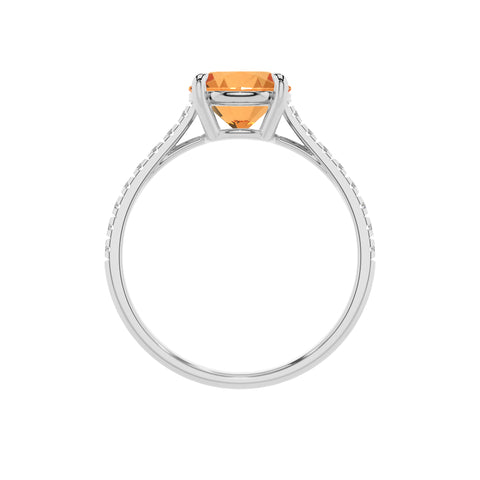 lab-grown citrine round half eterity solitaire engagement ring