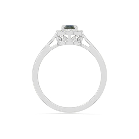 natural labradorite solitaire halo engagement rings in sterling silver 