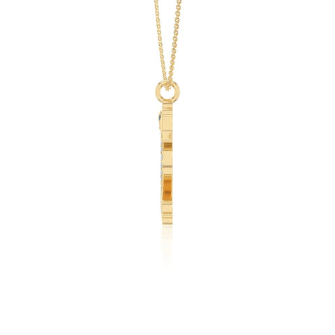 natural london-blue-topaz sea horse necklaces in yellow gold vermeil 