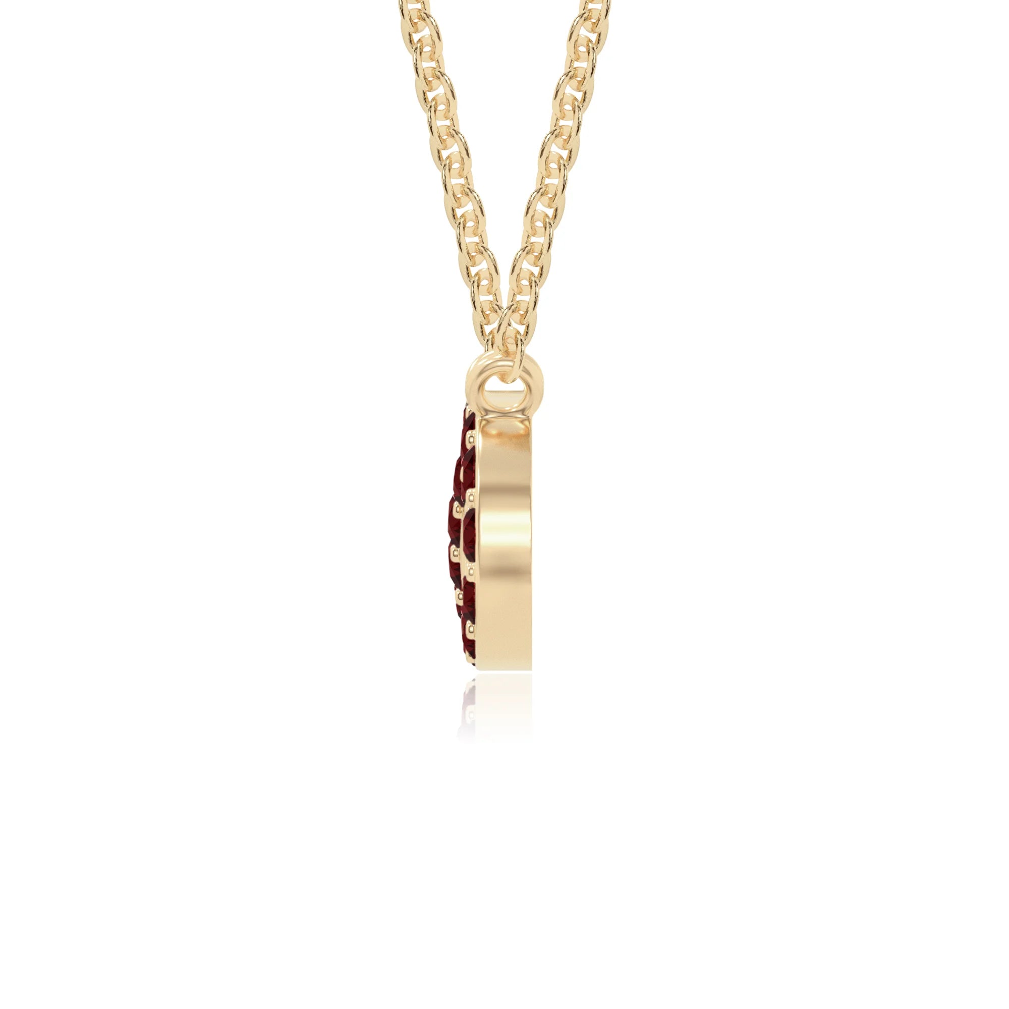 natural garnet infinity necklaces in yellow gold vermeil 