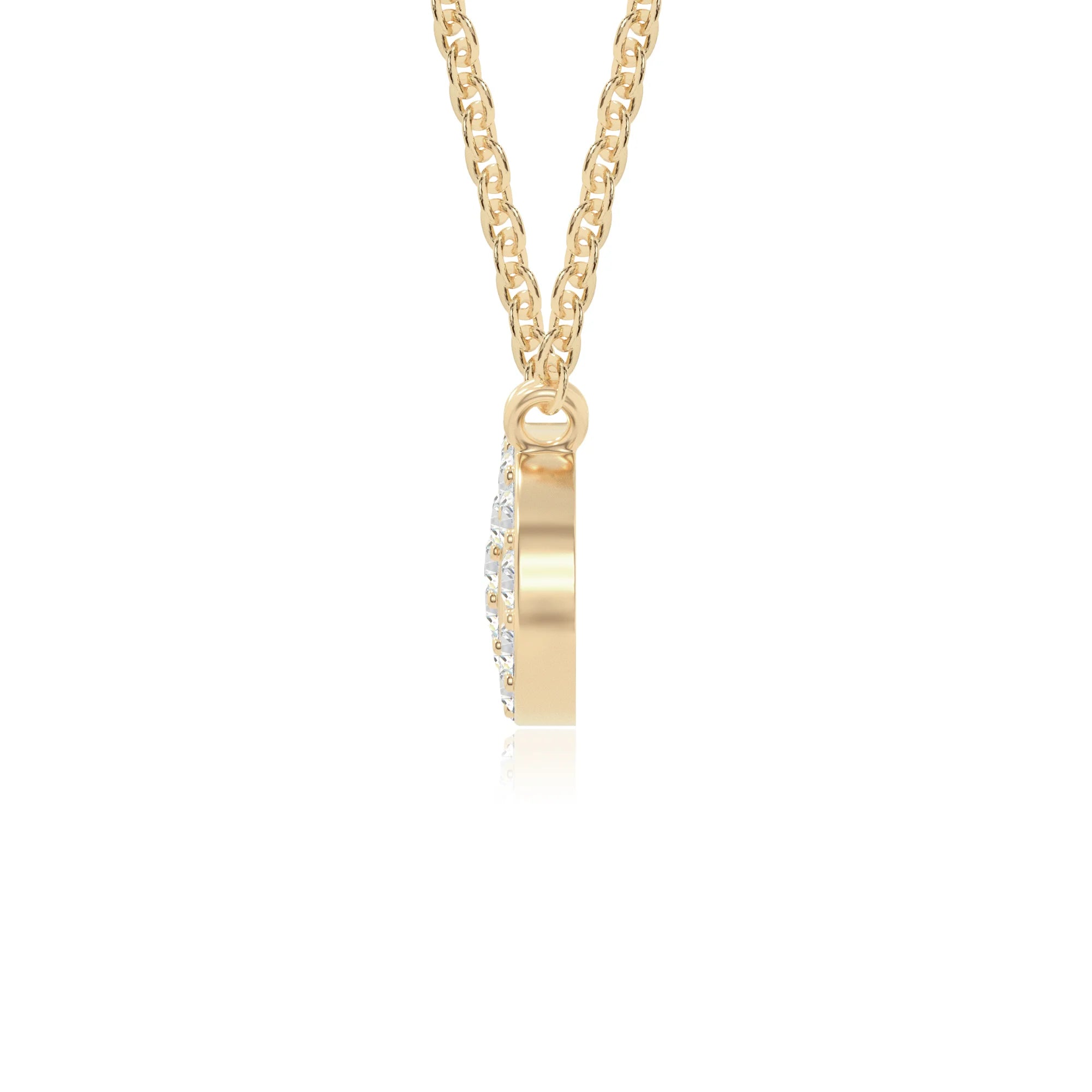 moissanite infinity necklaces in yellow gold vermeil 