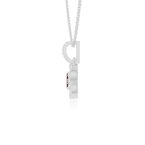 natural garnet inner power necklaces in sterling silver 