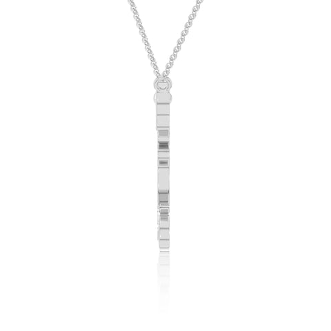 natural blue-sapphire mother child necklaces in sterling silver 
