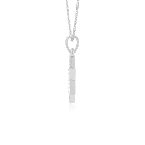 natural black-onyx star of david necklaces in sterling silver 