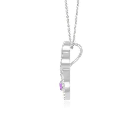 natural amethyst infinity necklaces in sterling silver 