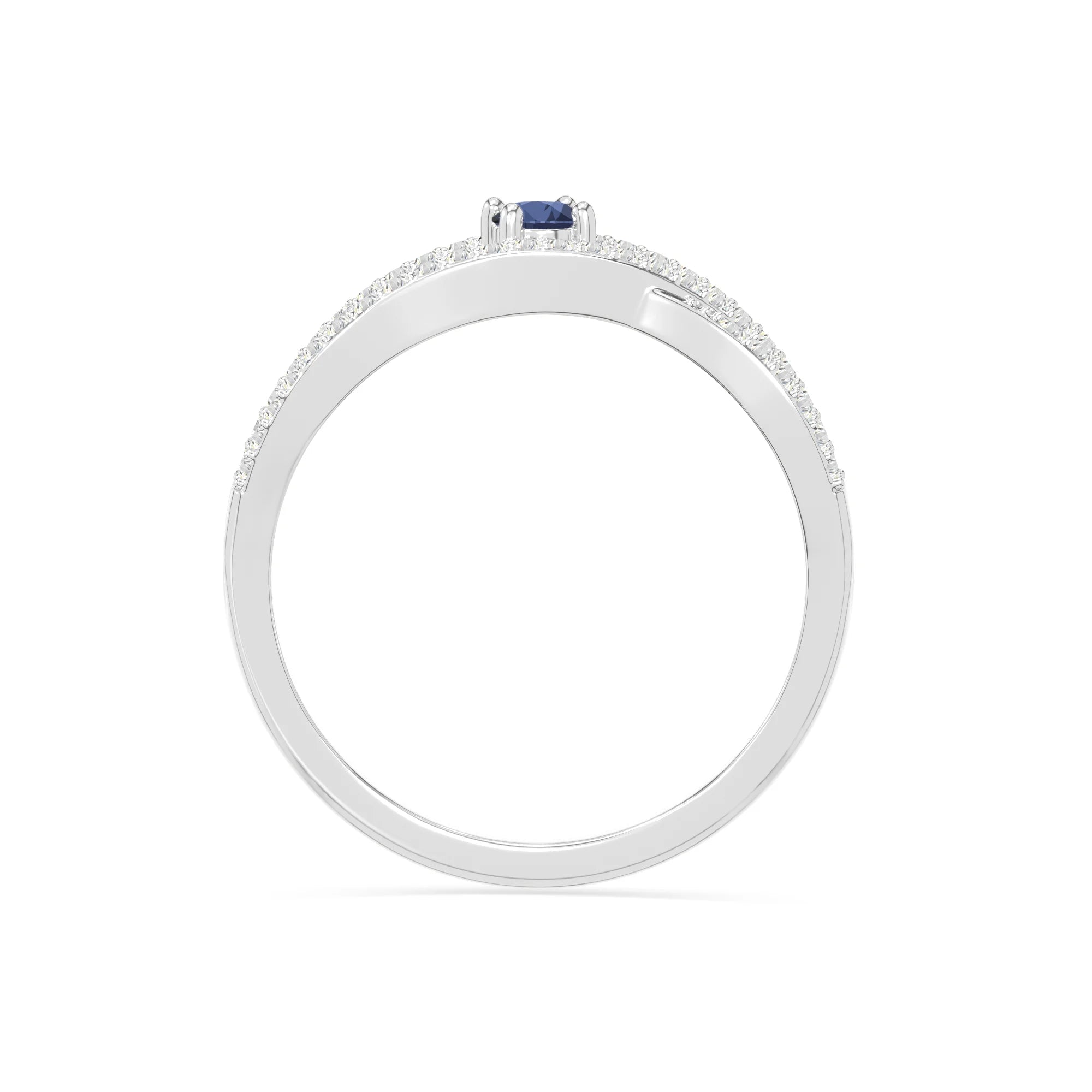 natural blue sapphire promise rings in sterling silver 