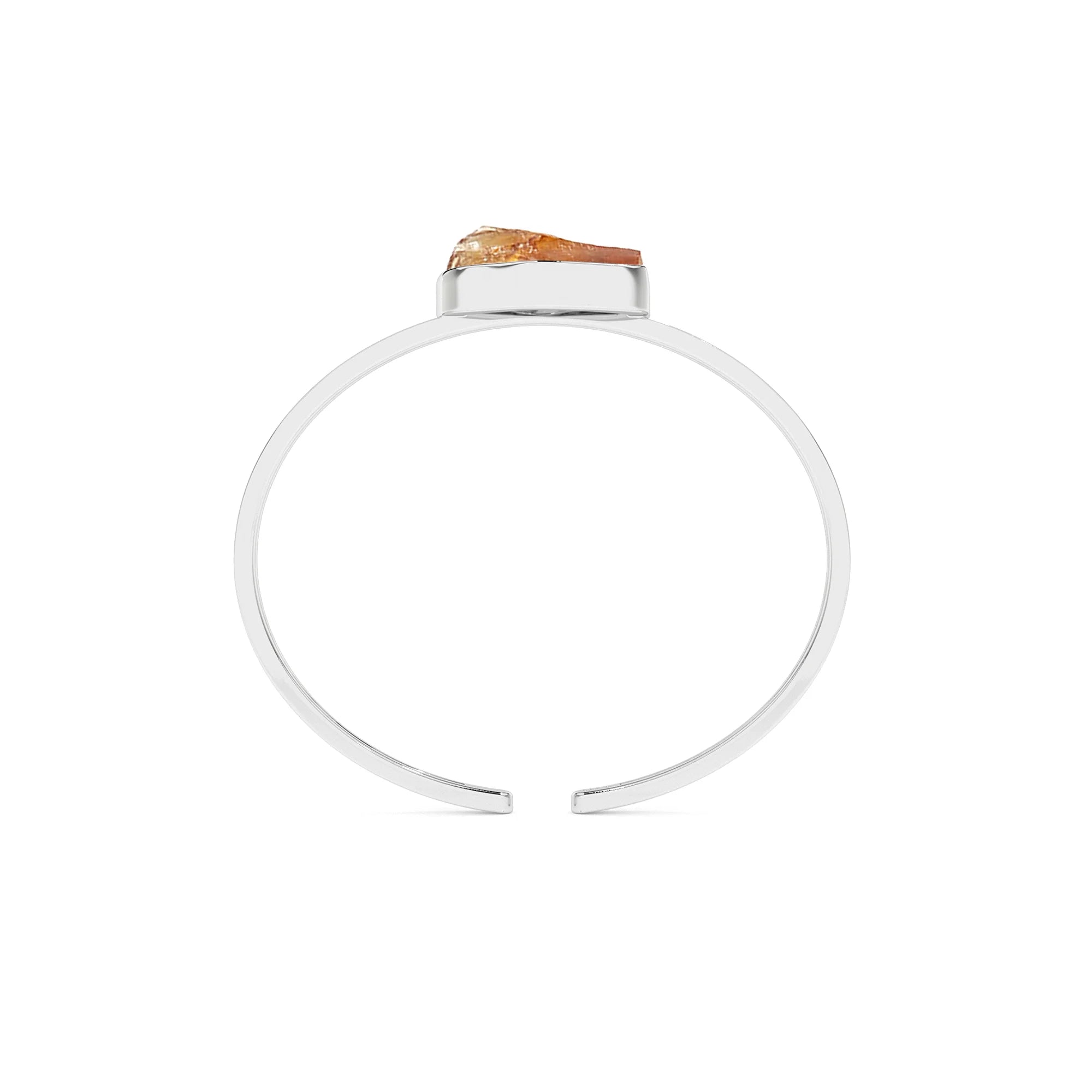 natural citrine rough shape twister bracelet