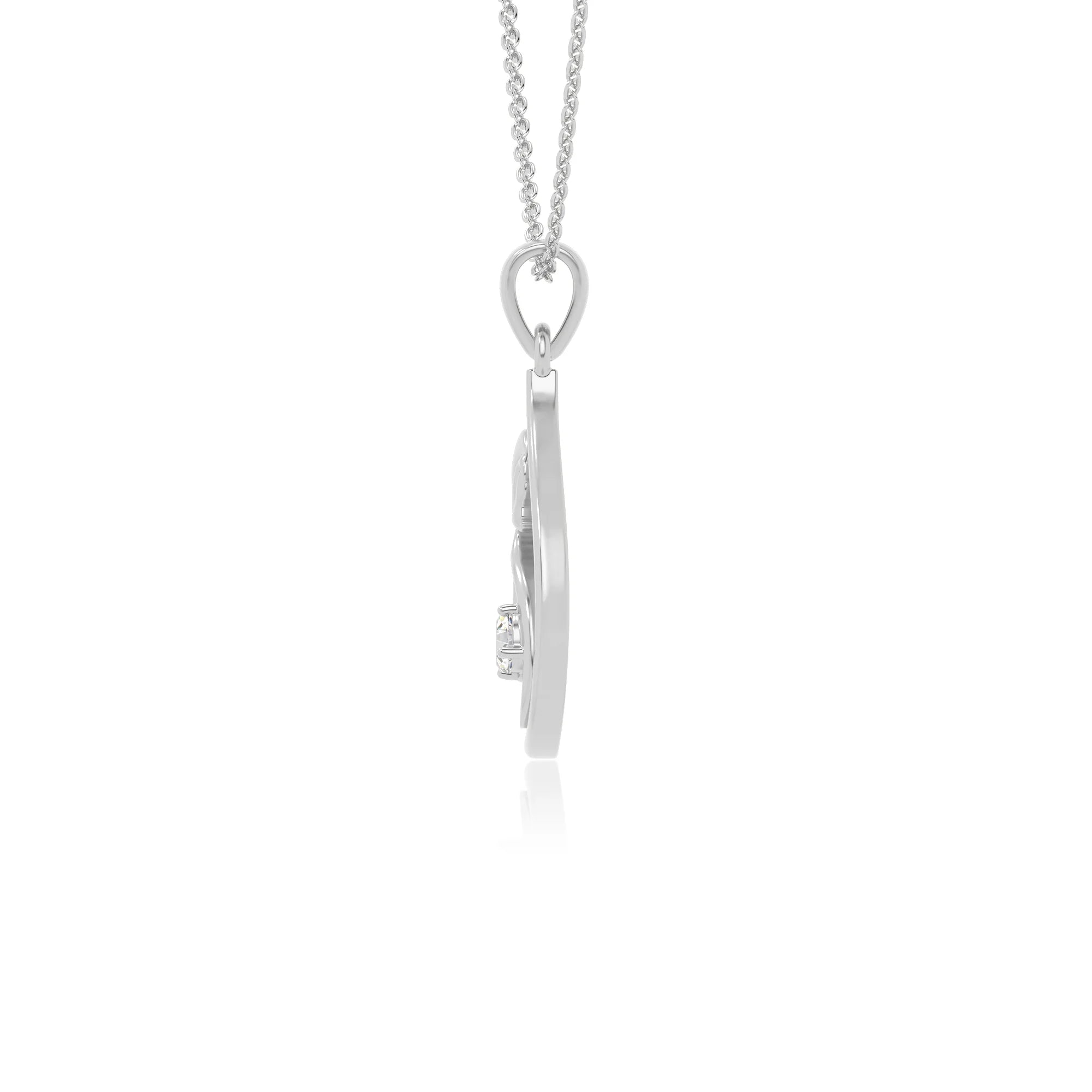 moissanite mom to be necklaces in sterling silver 