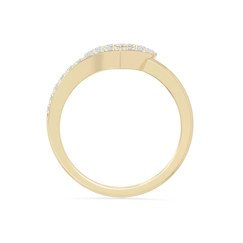 natural moissanite heart promise rings in yellow gold vermeil